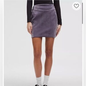 NWT Lululemon 🍋 Velvet Mini Skirt
